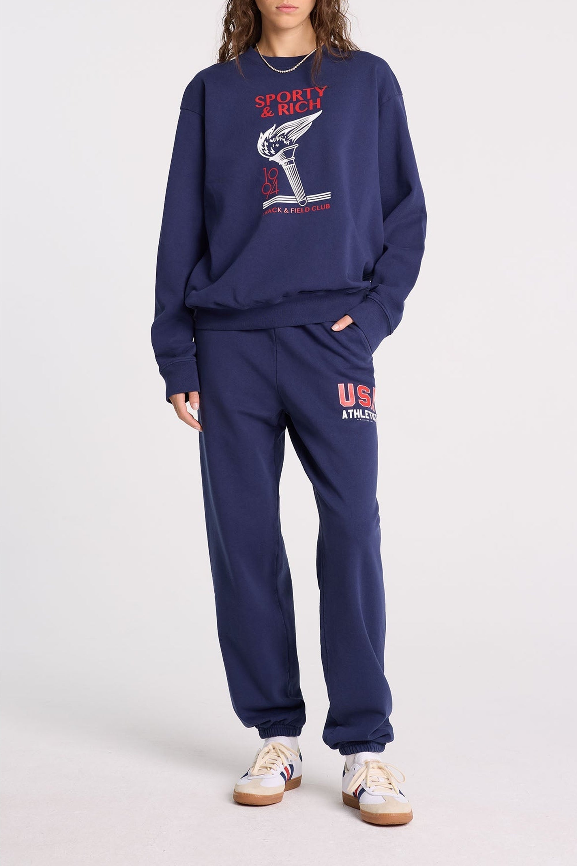 Sweatshirt Torch imprimé - Navy