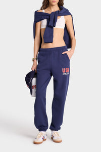 USA Athletics printed sweatpants - Navy