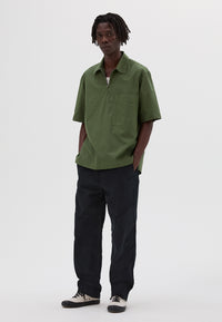 Chemise à enfiler à zip - Green