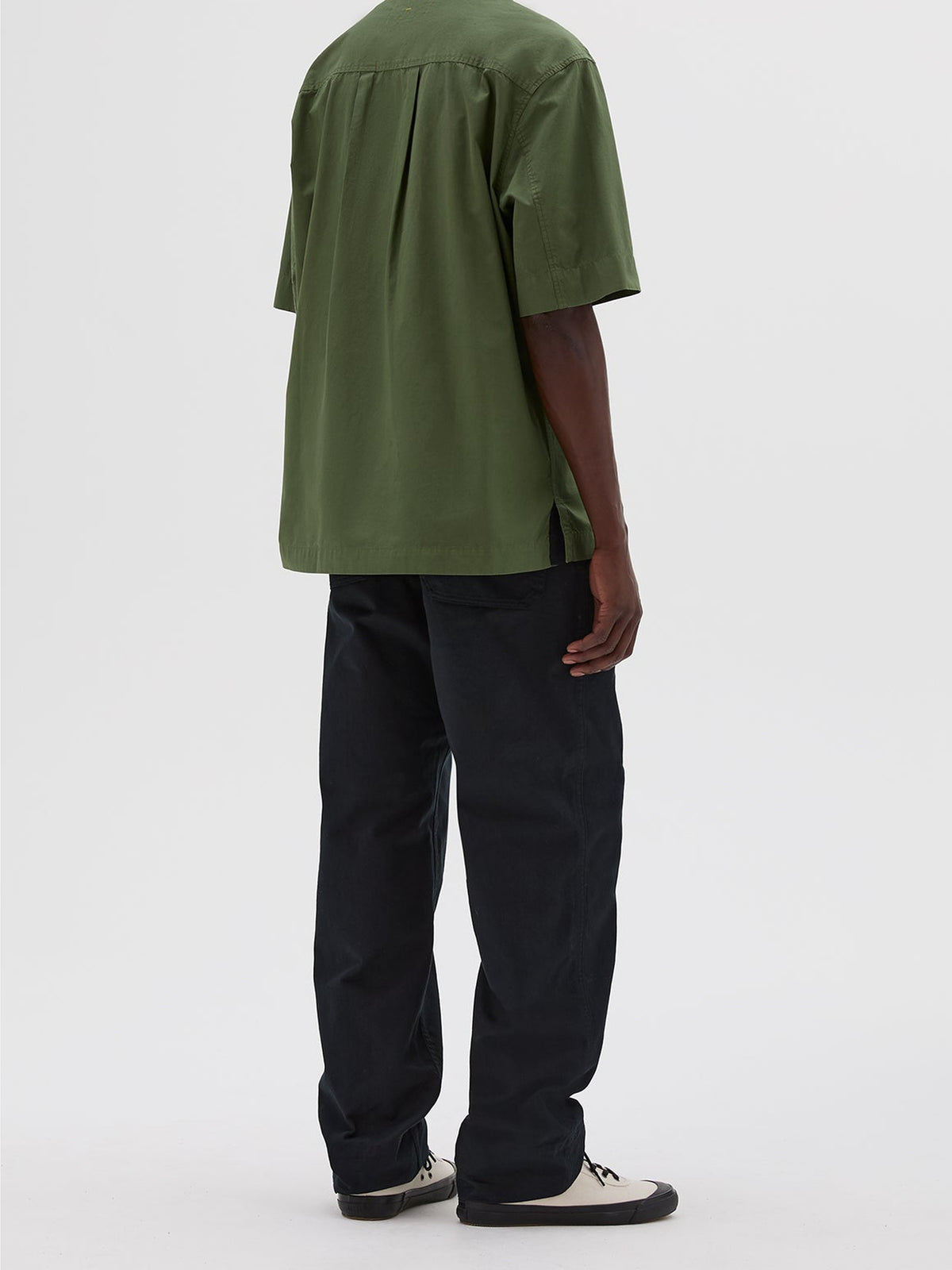 Chemise à enfiler à zip - Green