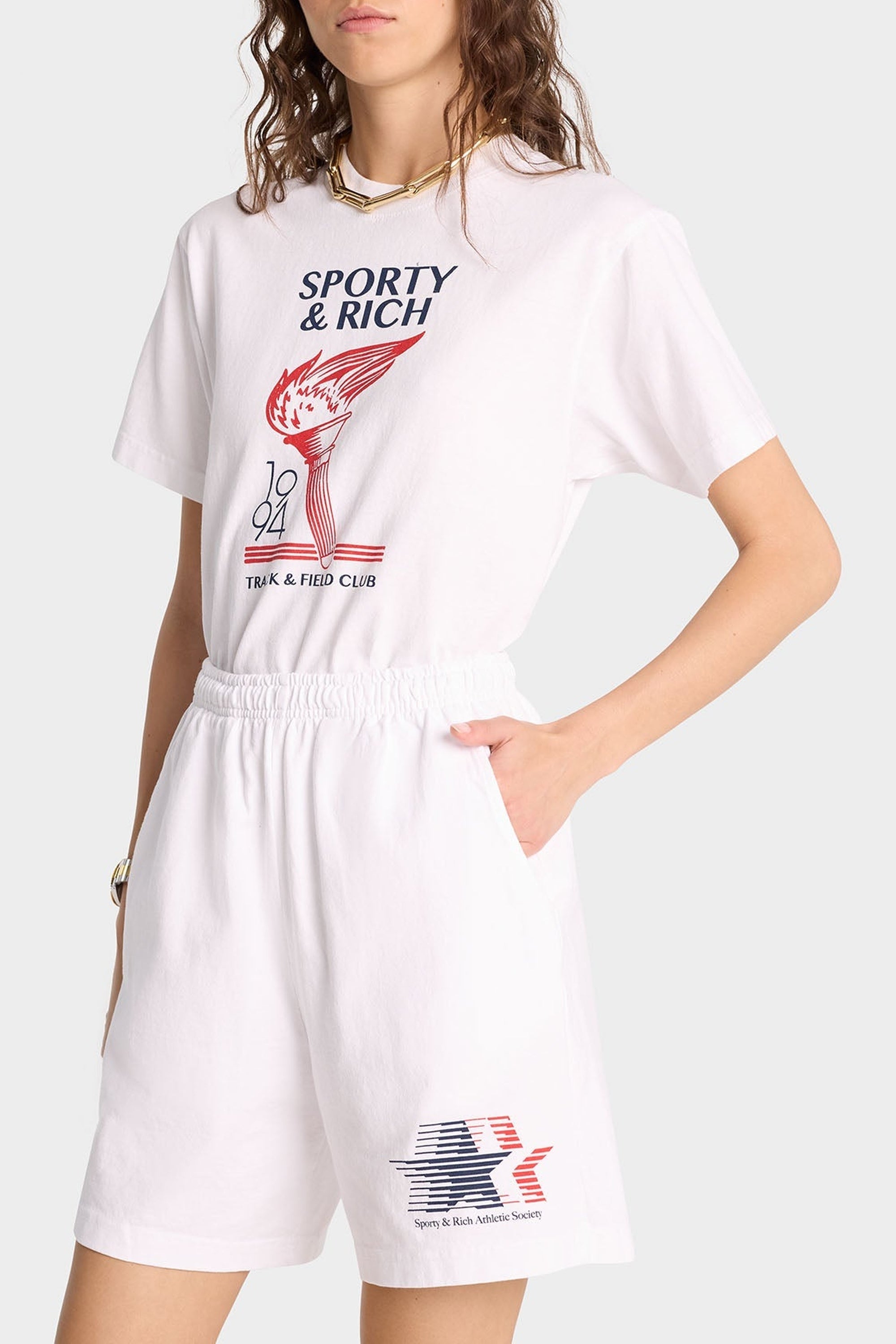 Bermuda en velours - White