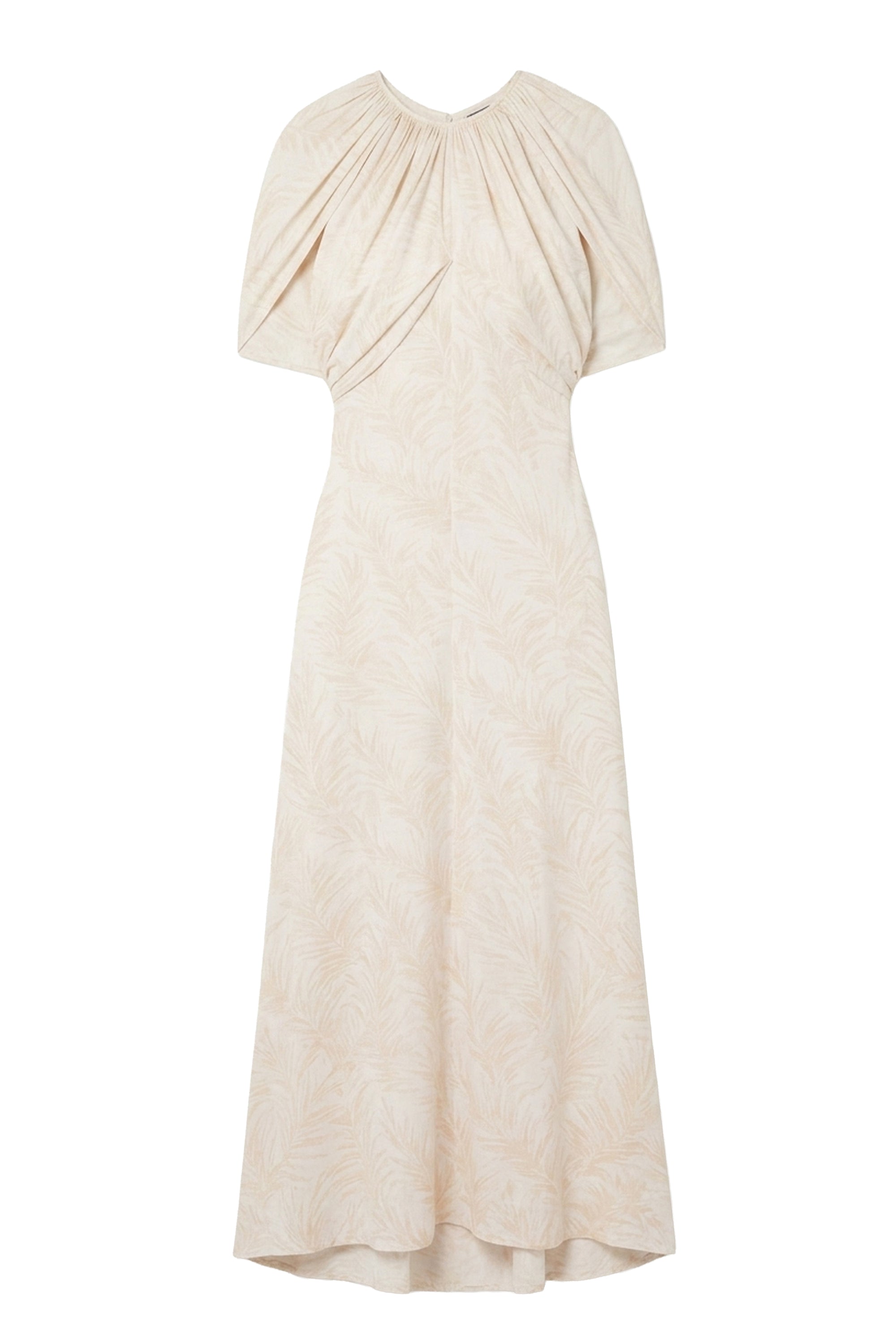 Draped maxi dress - Feathers