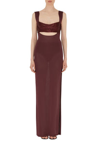Crystalline Dress - Mahogany