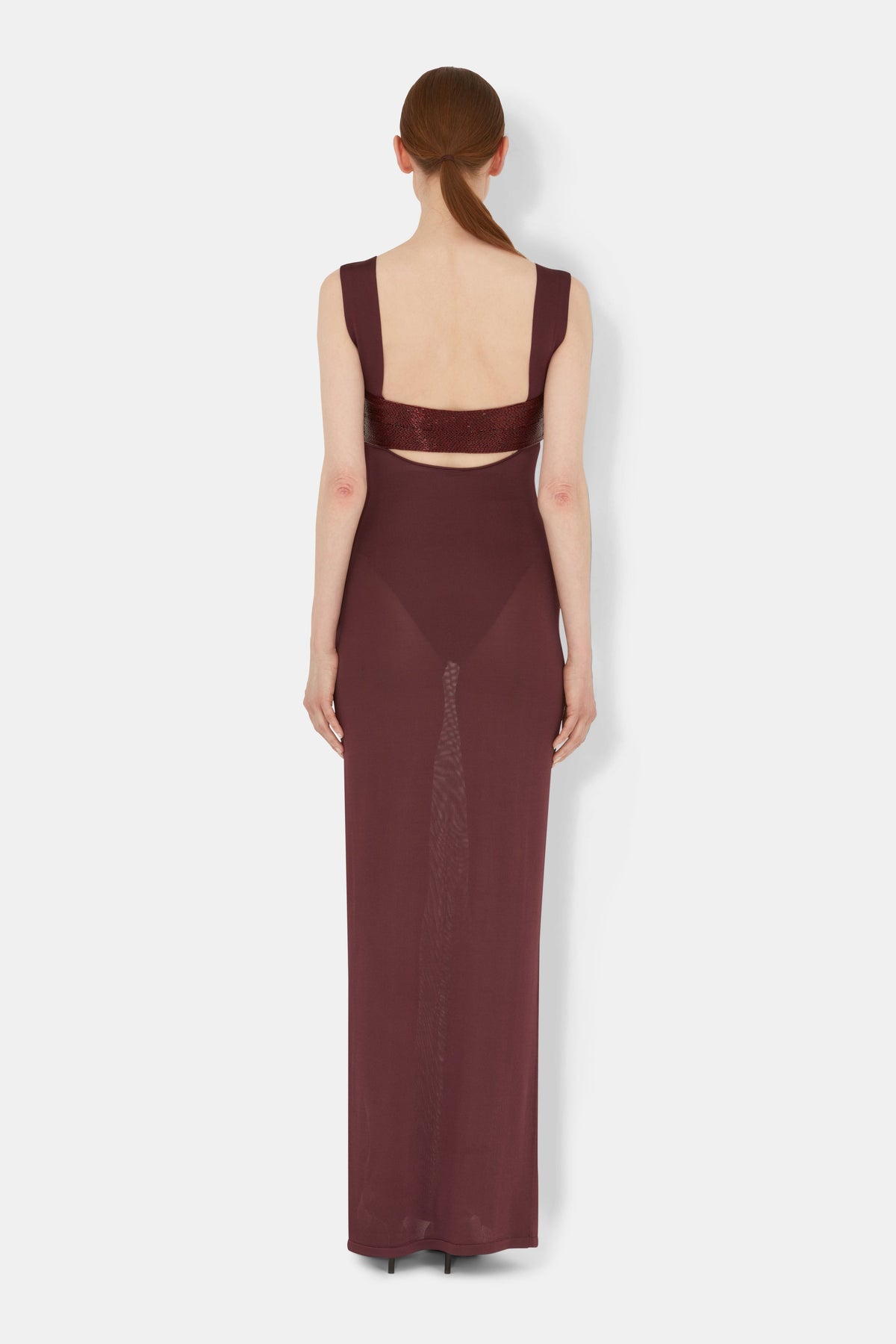 Crystalline Dress - Mahogany