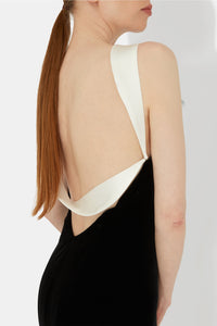 Robe Avedon en velours perforé - Black