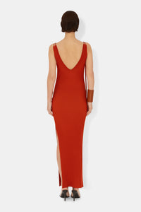 Robe Carved sans manches - Tomato