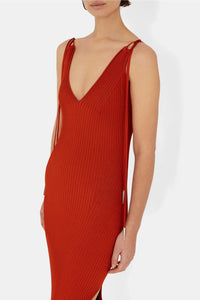 Robe Carved sans manches - Tomato