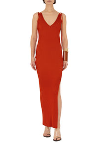 Robe Carved sans manches - Tomato