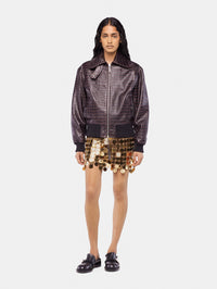 The gold sparkle discs skirt