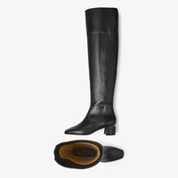 Cuissardes Loren 45 en cuir - Black