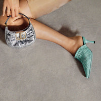 ZNO STOCK 0 / Reco 200 LIGHT TEAL Shoe LOTTA MULE 65
