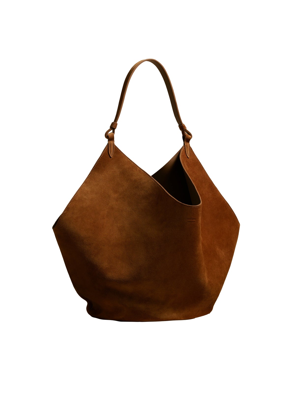 Caramel The Medium Lotus Tote In Caramel Suede - Caramel