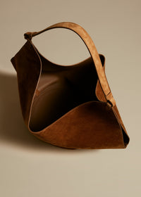Caramel The Medium Lotus Tote In Caramel Suede - Caramel