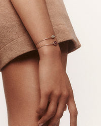 Bracelet Orso en or jaune avec diamant - Labradorite