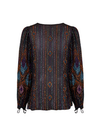 Blouse brodée de perles Louison - Multico