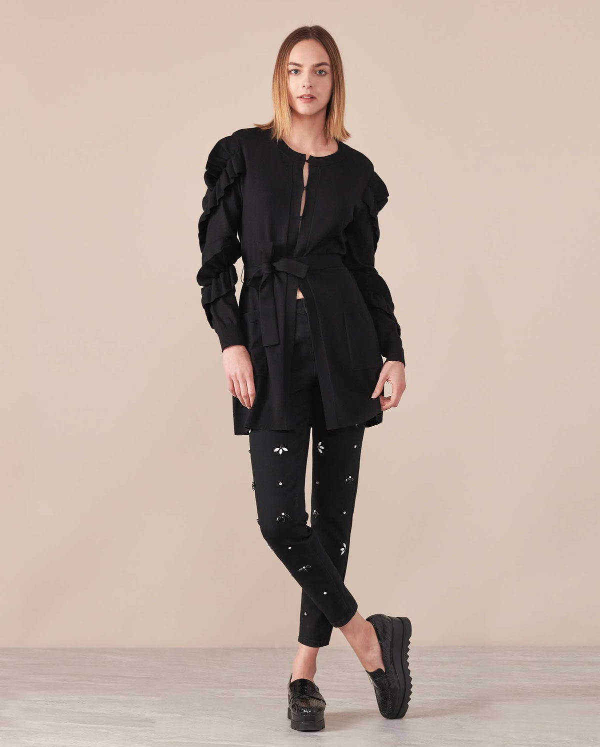 Black / Cardigan Loumi