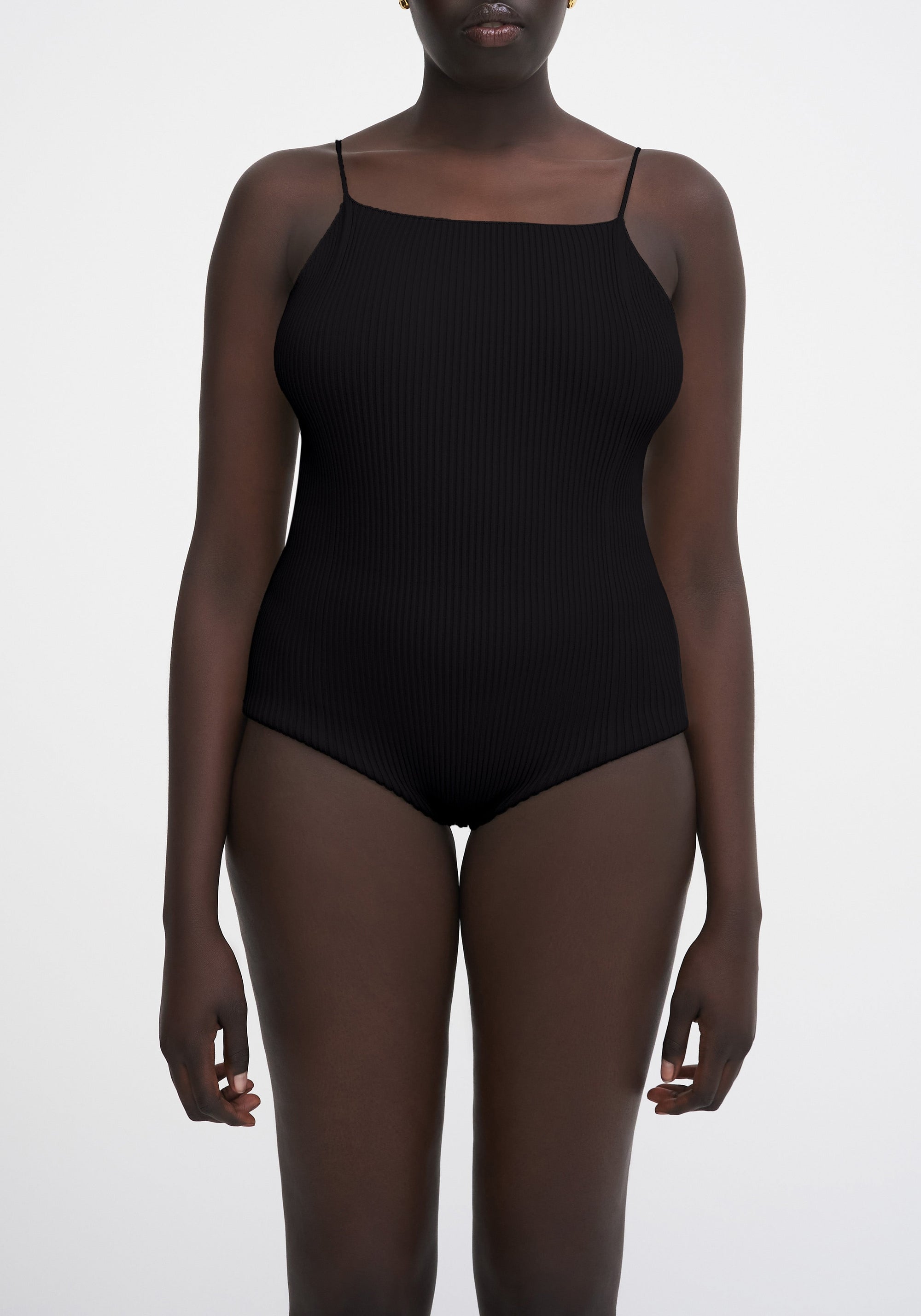 Body Lourde à bretelles - Black
