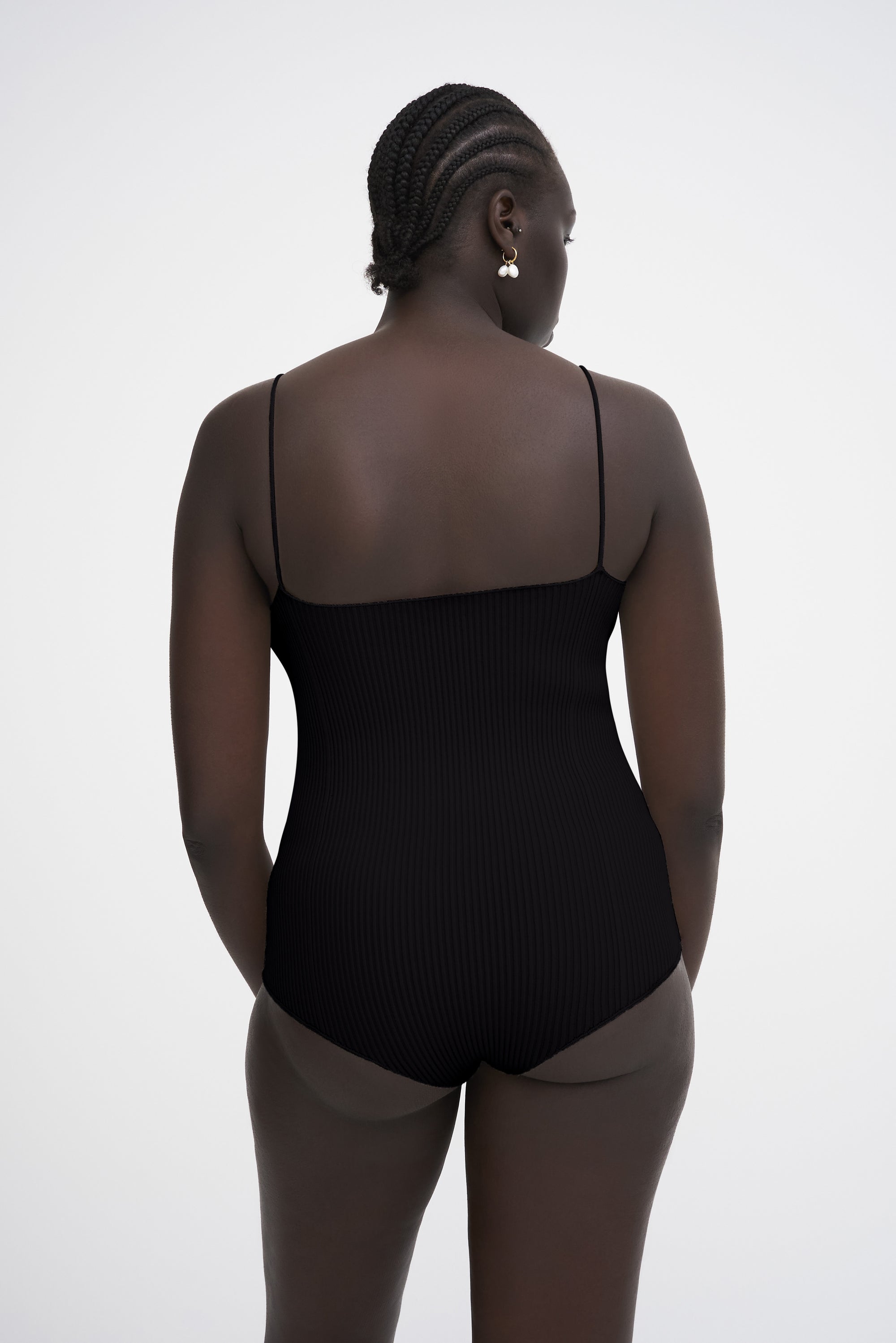 Body Lourde à bretelles - Black