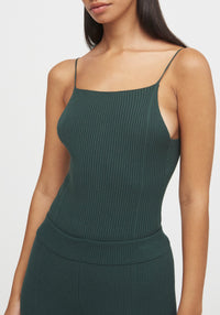 Body Lourde côtelé - Emerald