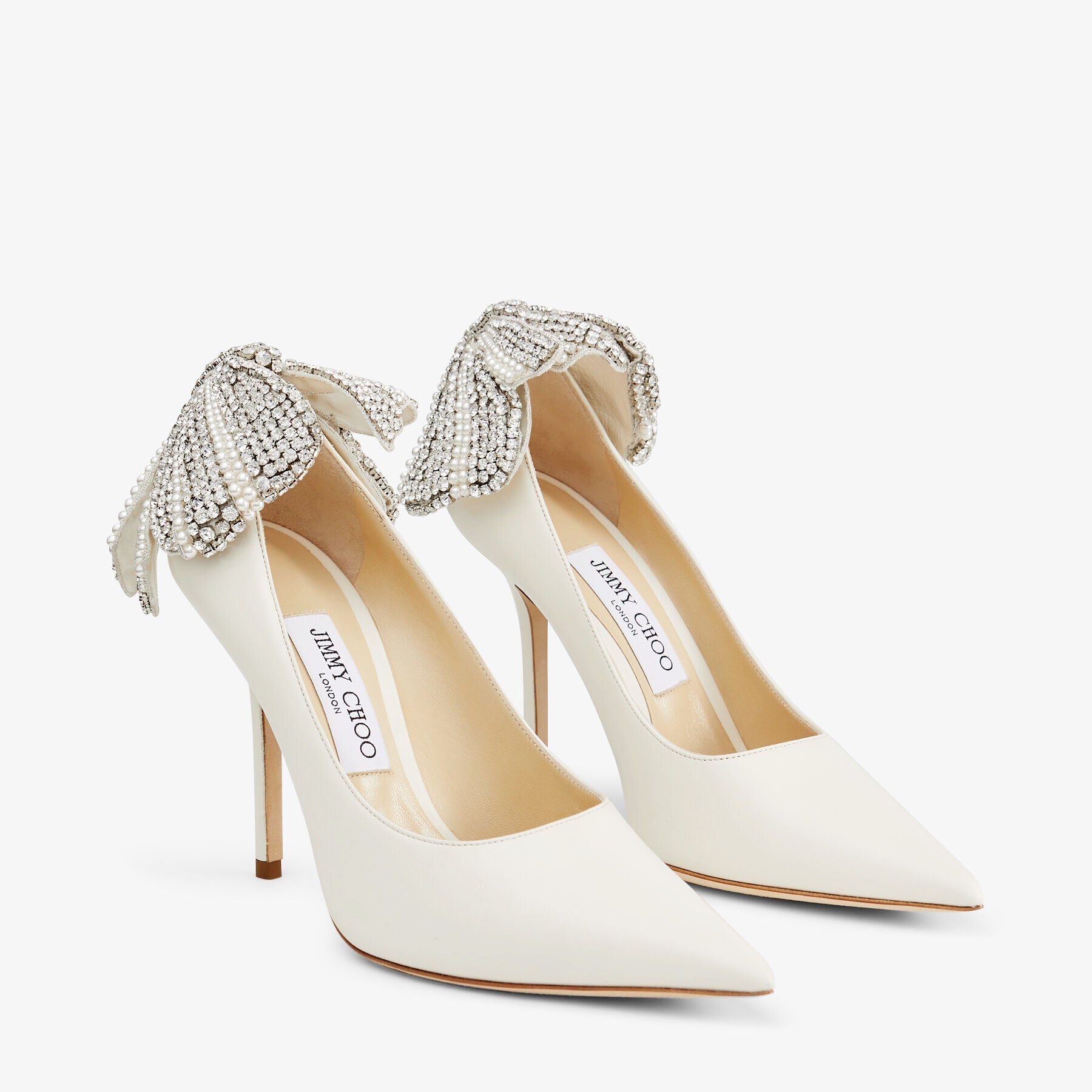 Escarpins Love 100 en cuir - Latte Mix