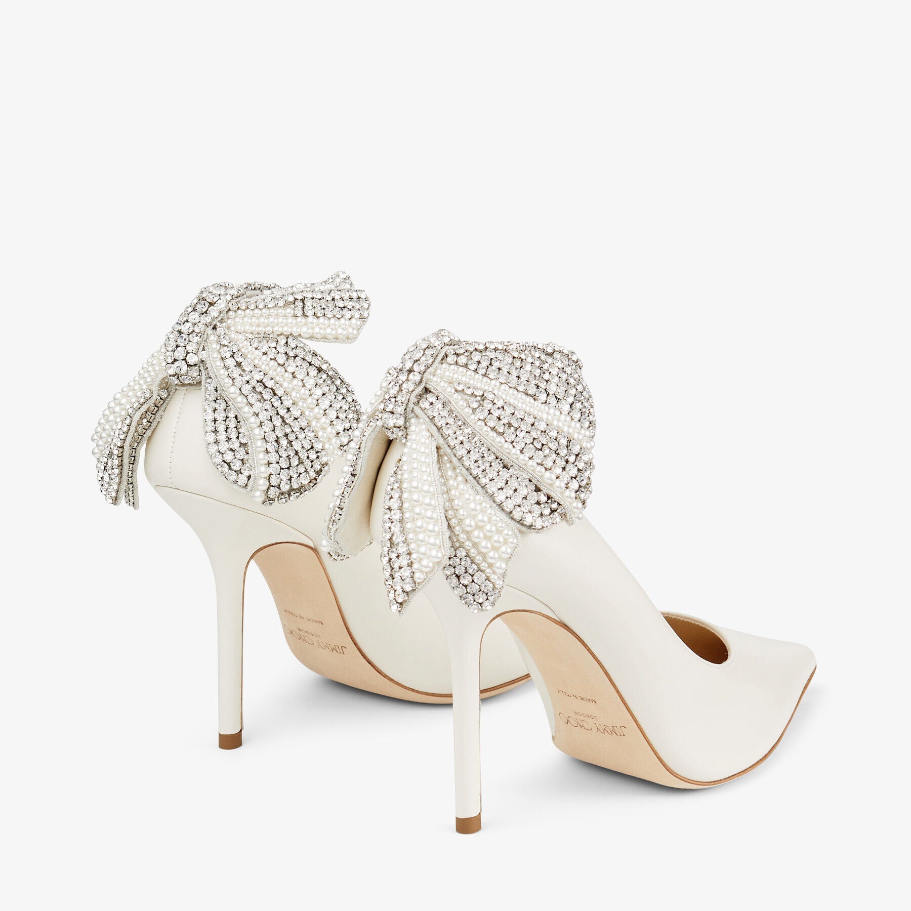 Escarpins Love 100 en cuir - Latte Mix