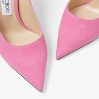 Escarpins Love pointus 100 à monogramme JC - Candy Pink
