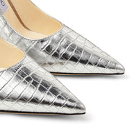 Escarpins Love 100 en cuir - Silver