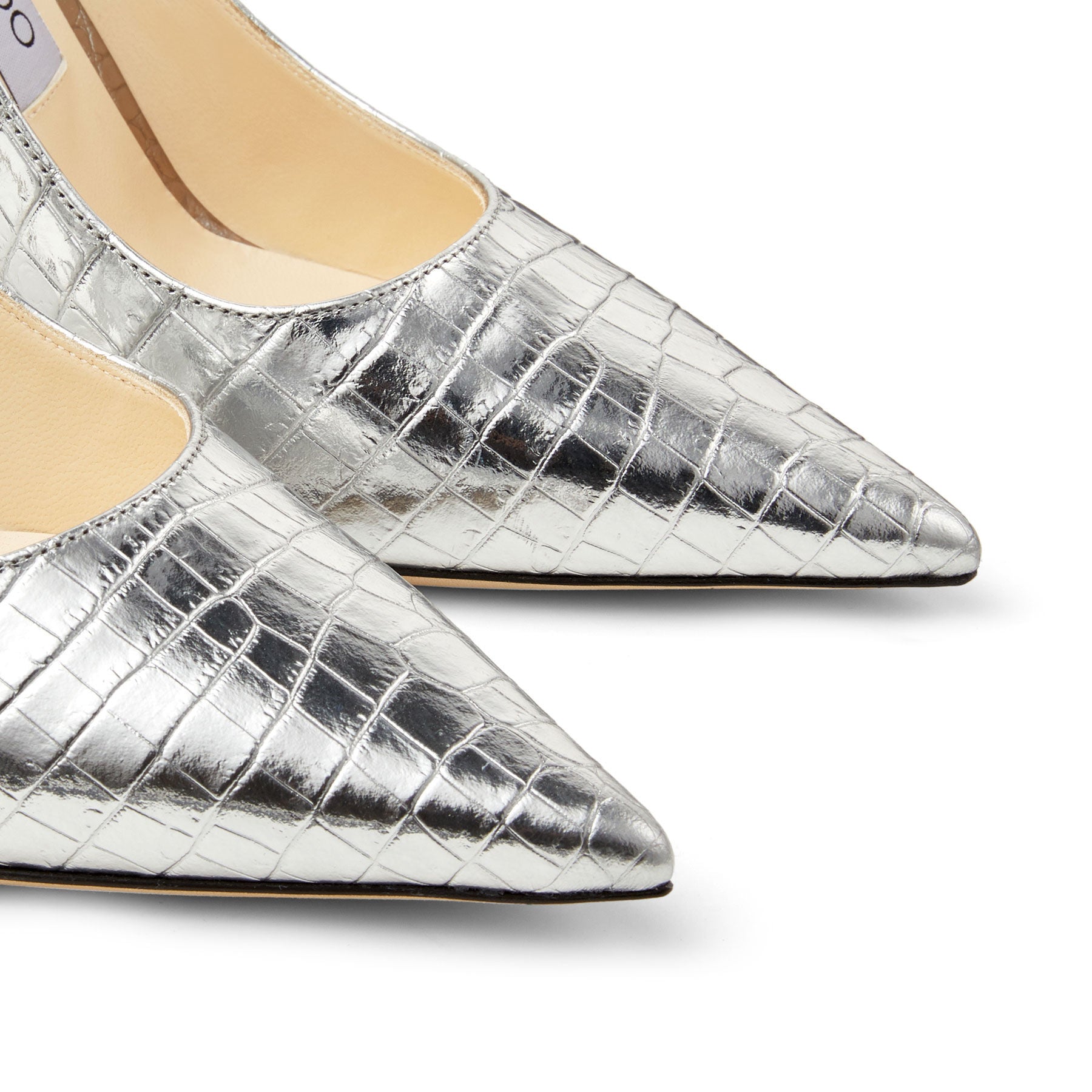 Escarpins Love 100 en cuir - Silver