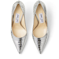 Escarpins Love 100 en cuir - Silver