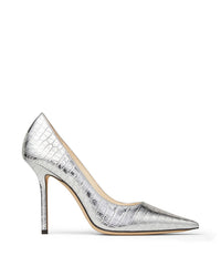 Escarpins Love 100 en cuir - Silver