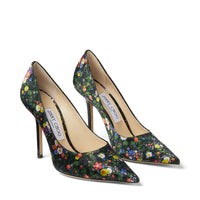 Escarpins Love à bout pointu 100 et cuir verni - Multi & Black
