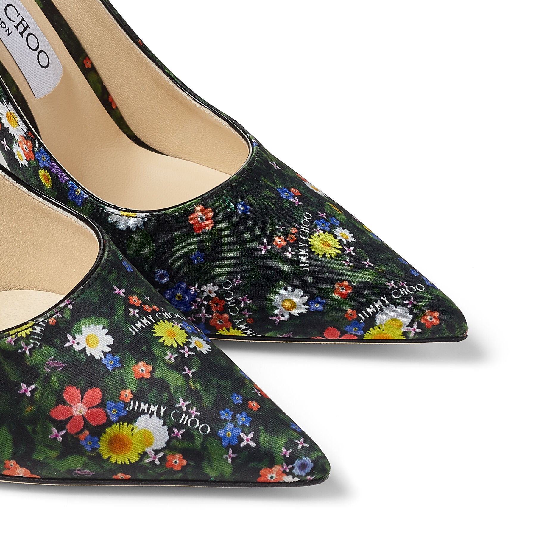 Escarpins Love à bout pointu 100 et cuir verni - Multi & Black
