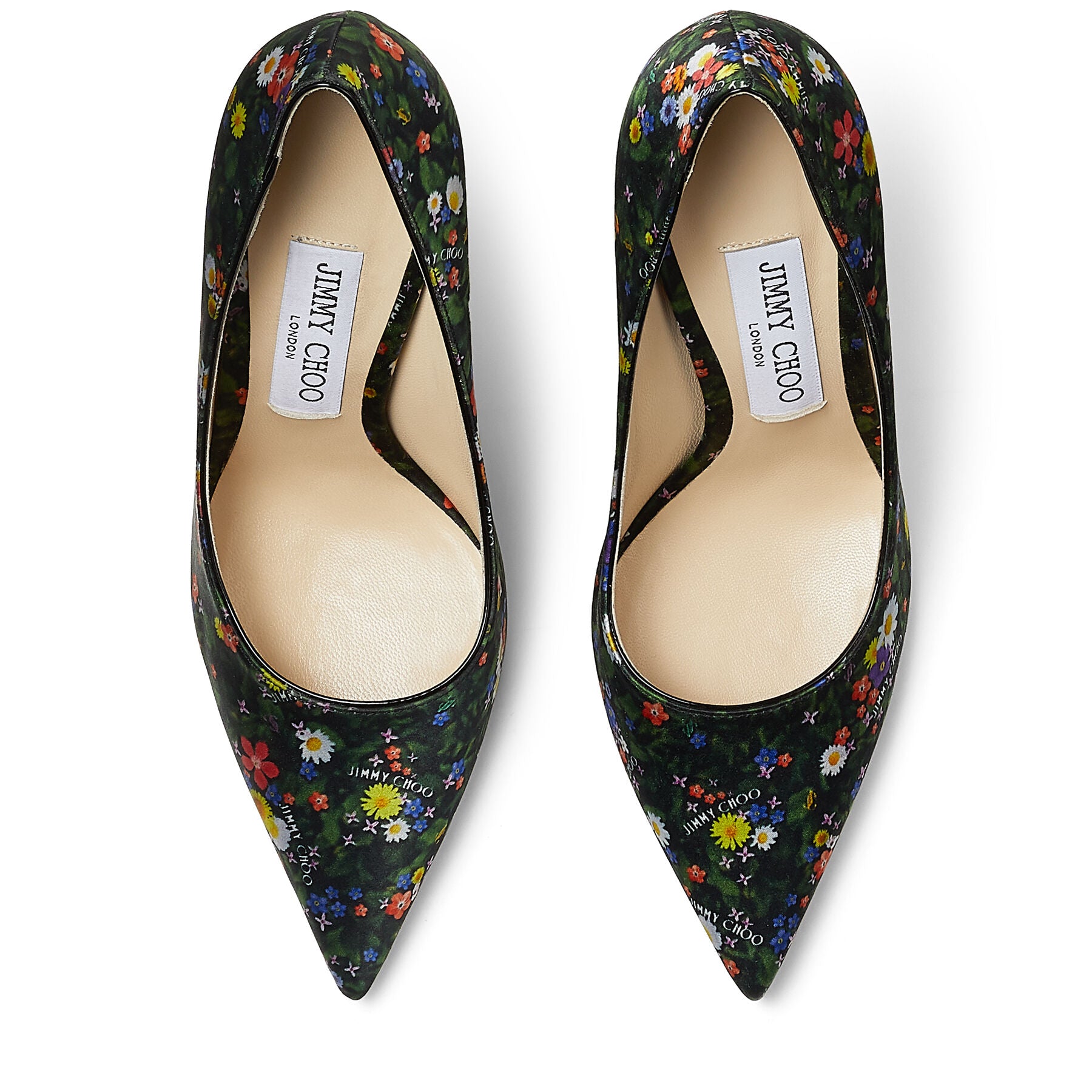 Escarpins Love à bout pointu 100 et cuir verni - Multi & Black