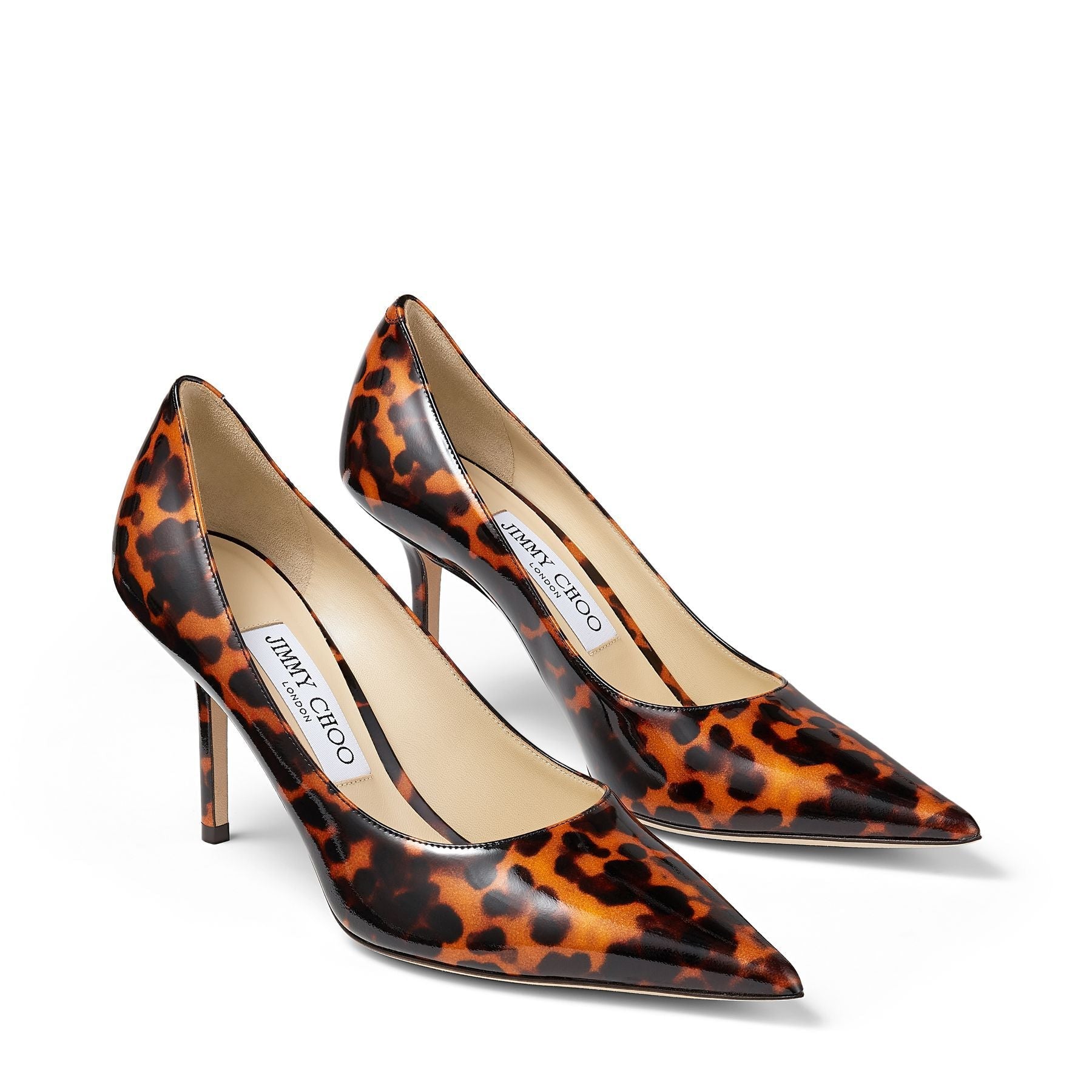 Escarpins Love 85 en cuir - Cognac Mix