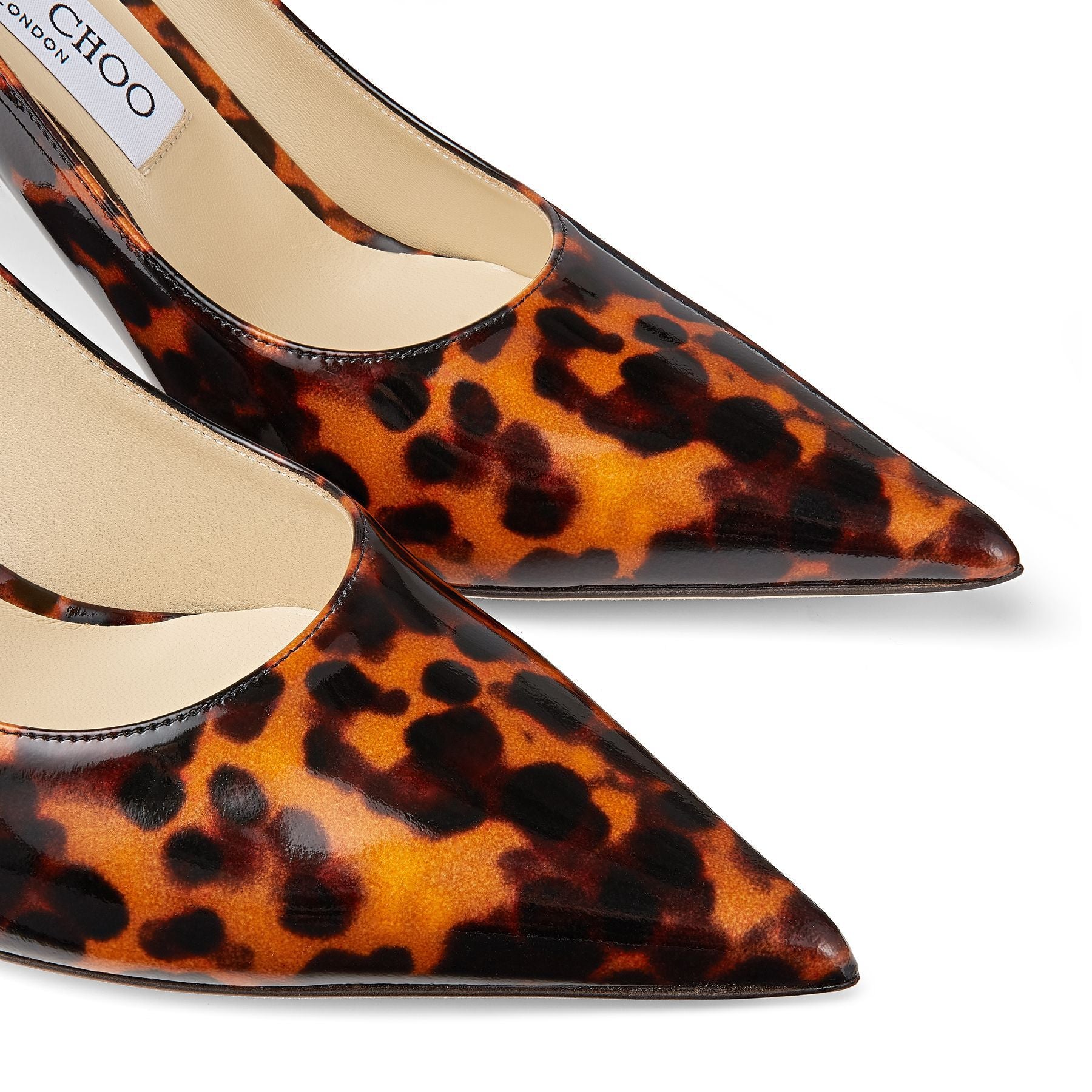 Escarpins Love 85 en cuir - Cognac Mix