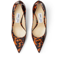Escarpins Love 85 en cuir - Cognac Mix