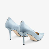 Escarpins Love 85 en cuir verni - Ice Blue