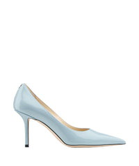 Escarpins Love 85 en cuir verni - Ice Blue