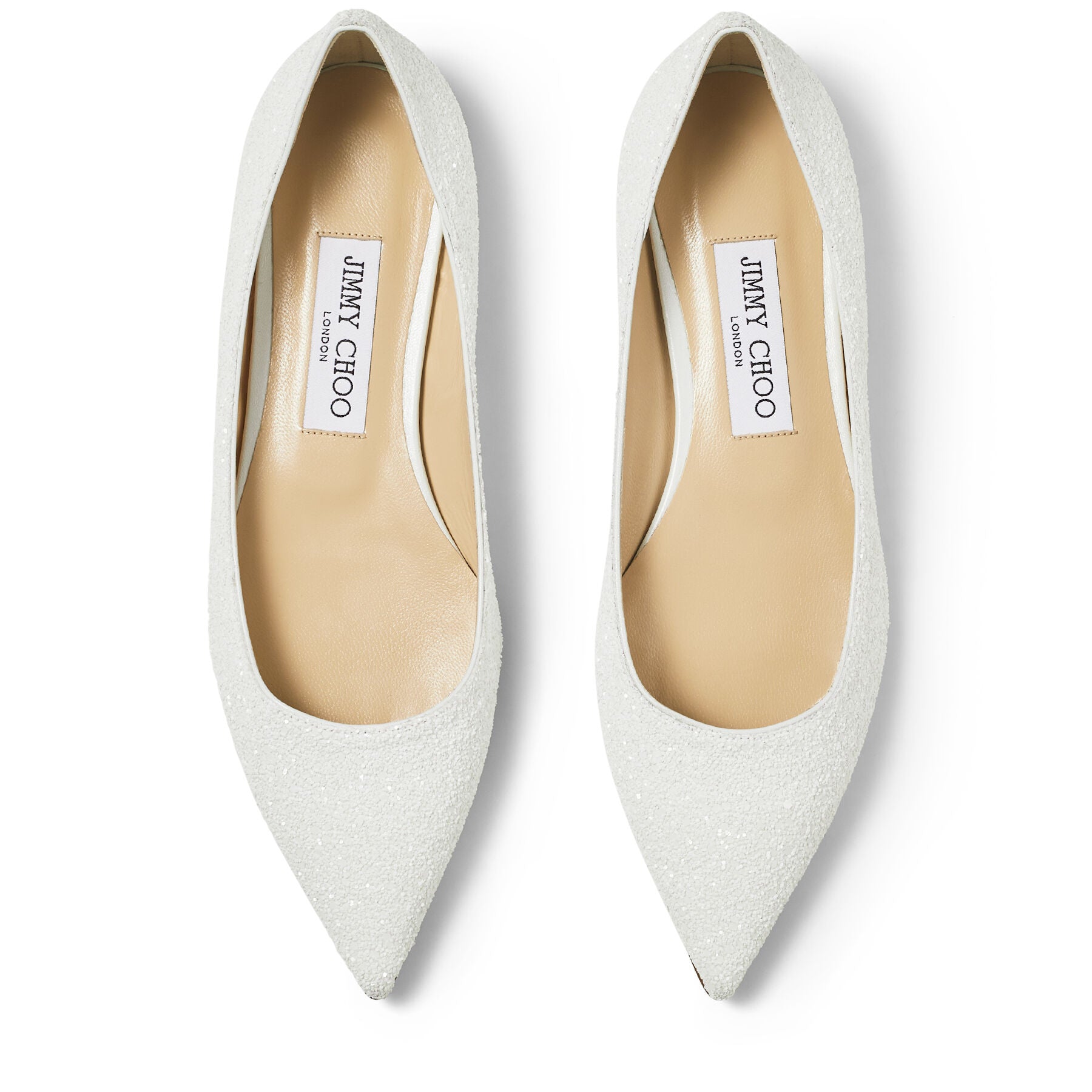 Ballerines plates Love - White