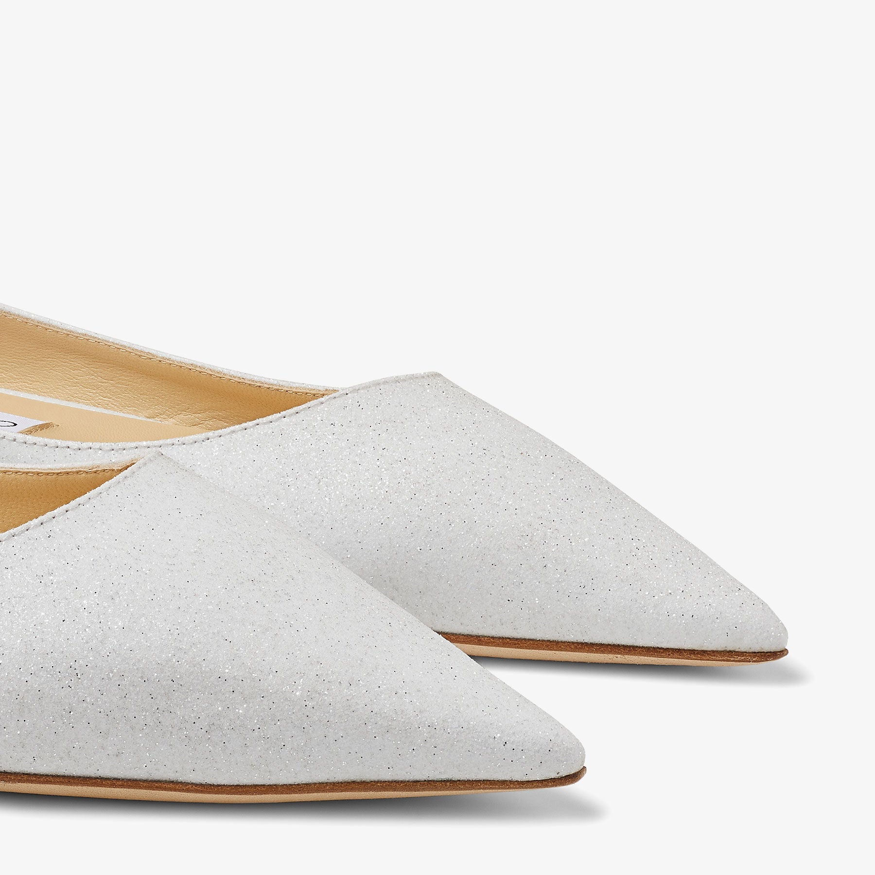 Ballerines plates Love - White