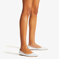 Ballerines plates Love - White