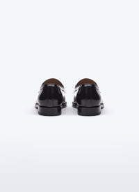 Mocassins à pampilles en cuir - Noir