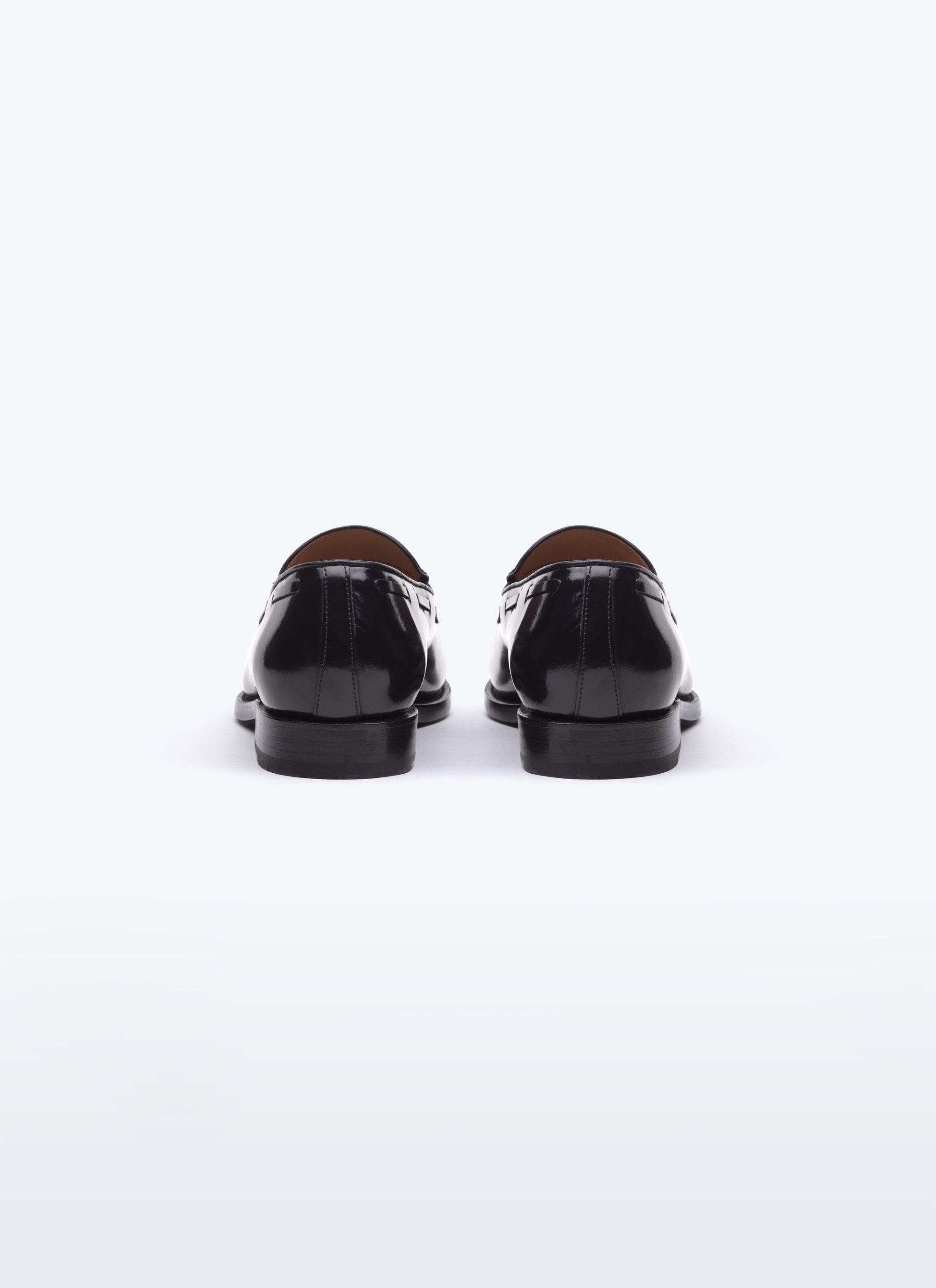 Mocassins à pampilles en cuir - Noir