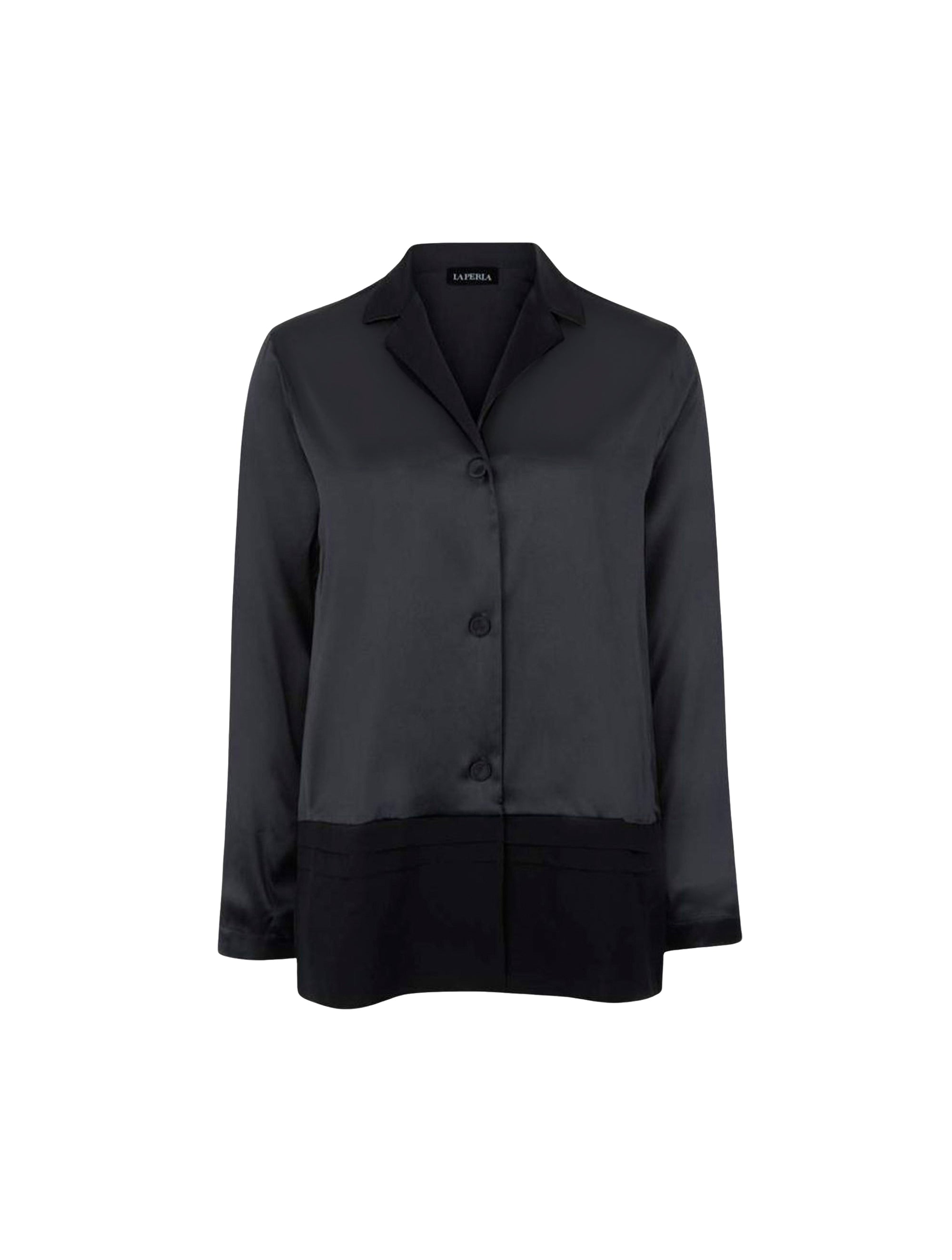 Silk Essence pyjama shirt - Nero