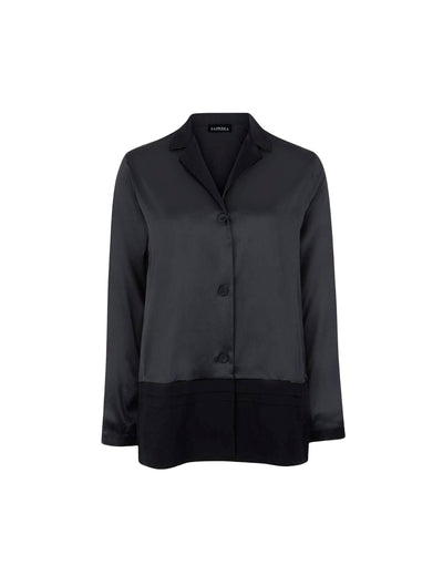 Silk Essence pyjama shirt - Nero