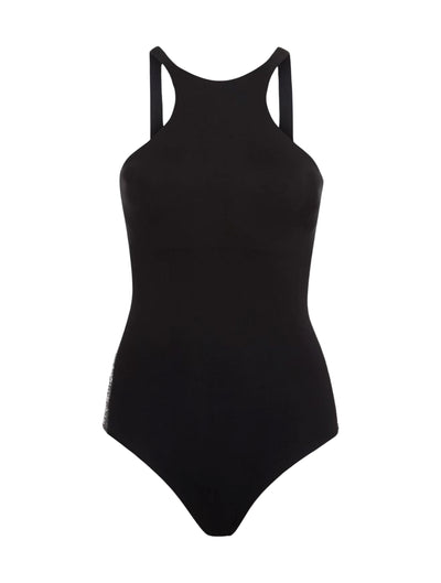 Radiance one-piece swimming costume - Black Paillettes