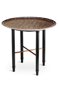 Fortuny Ashanti table top for occasional table in earthenware and brass - 0
