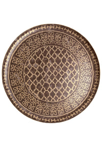 Fortuny Ashanti table top for occasional table in earthenware and brass - 0