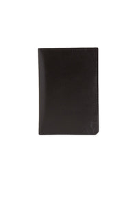 Leather passport holder - Black
