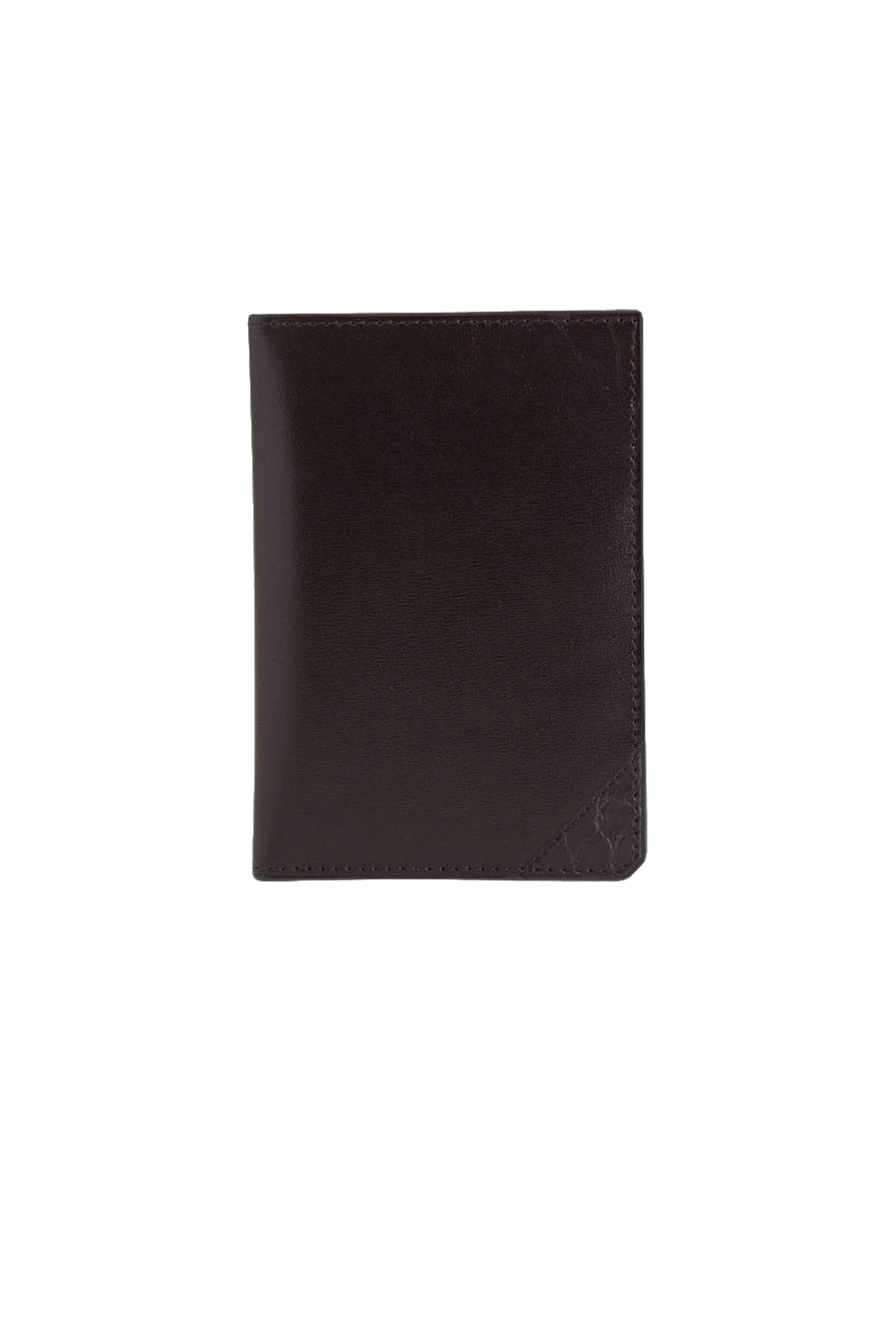 Leather passport holder - Black